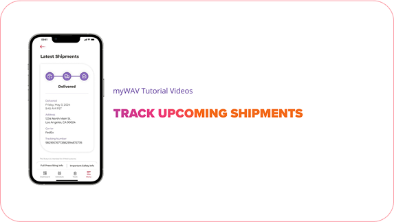 Track Upcoming Shipments