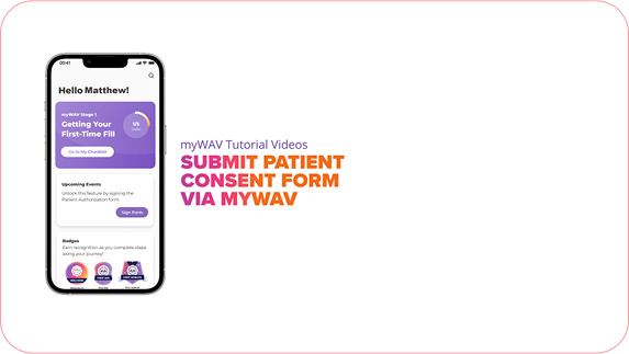 Submit Patient Consent via myWAV